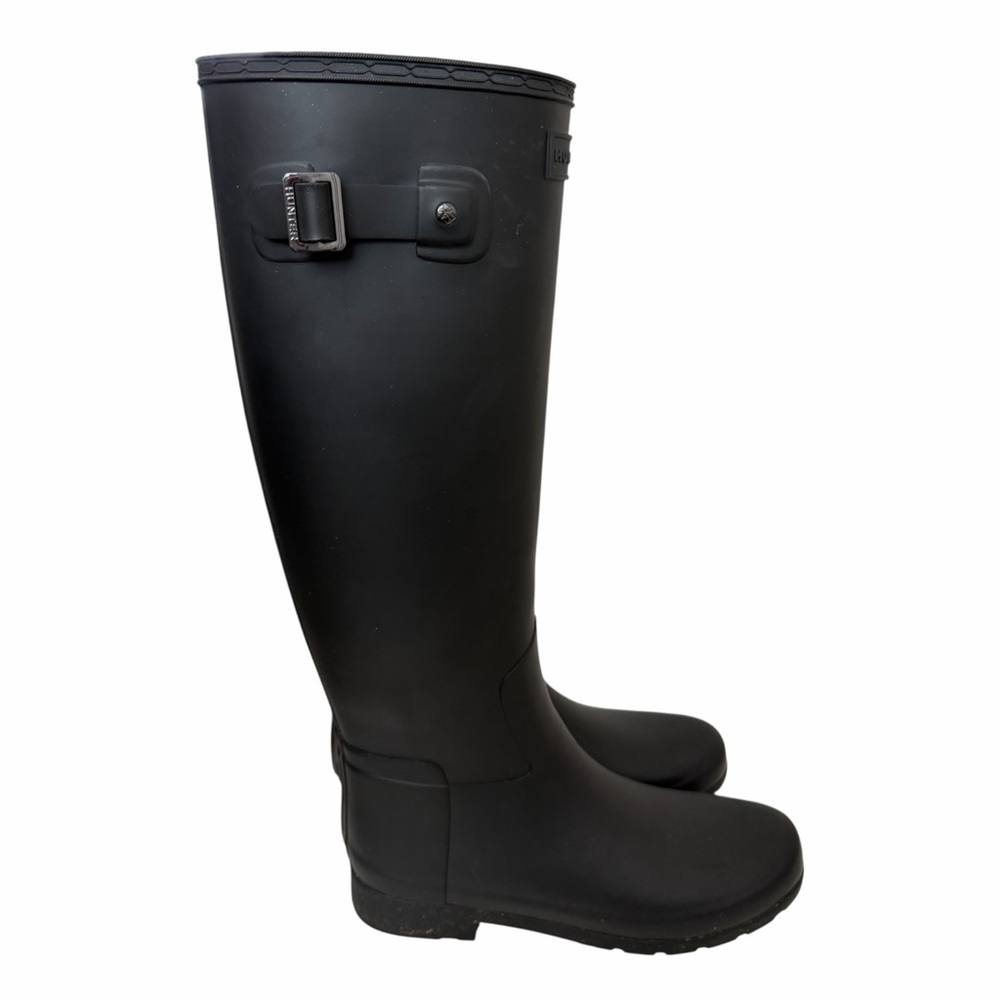 Hunter Black Women's Winter & Rain Boots - Picture 2 of 10